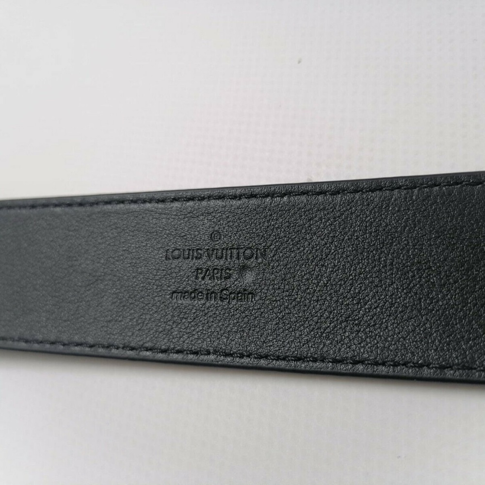 New Authentic Louis Vuitton Voyager 35 MM Black Belt size 34" / 85 cm - Picture 11 of 12